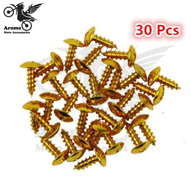 Motorcycle Nut & Bolt Decals | Spiky Covers, 6 Colors | Motocross & Pit Bike