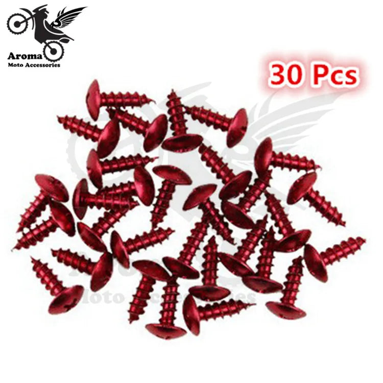 Motorcycle Nut & Bolt Decals | Spiky Covers, 6 Colors | Motocross & Pit Bike