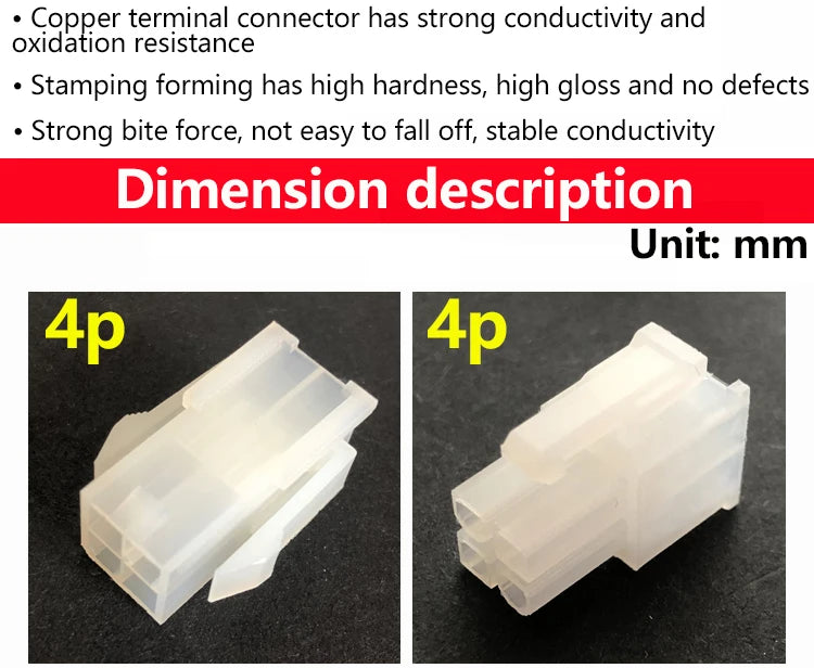5557/5559 Harness Connector Kit | 4.2mm 6–24 Pin | Male & Female