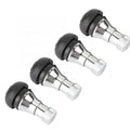 Valve Stem Caps 4-Pack | Aluminum Alloy w/ Rubber Seal | All Vehicles