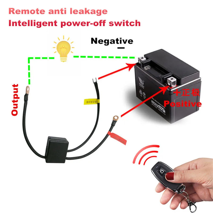 Wireless Battery Disconnect Switch | 12V Remote Cut-Off | Anti-Drain