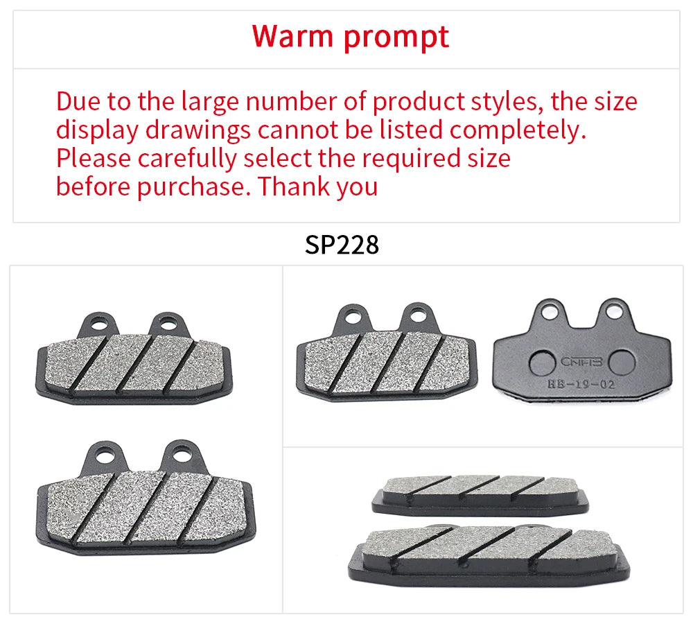 Motorcycle Brake Pads | Replacement Pads | General Fit