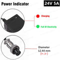 TANGSPOWER 24V 5A Charger | 28.8V Lead-Acid | 10 Connectors