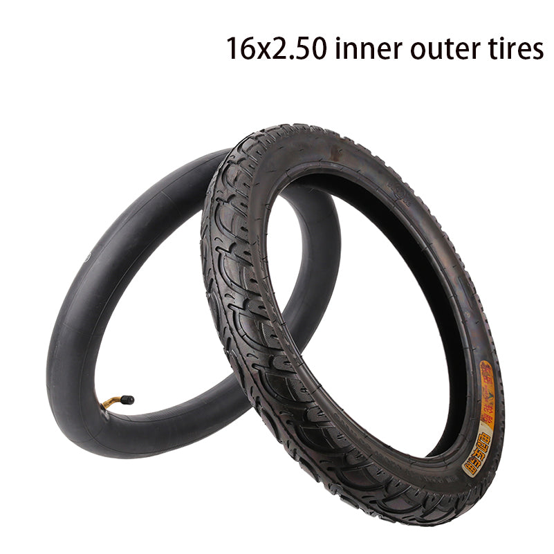 16 x 2.50 Tire + Inner Tube | Kids/BMX/Scooter | Set