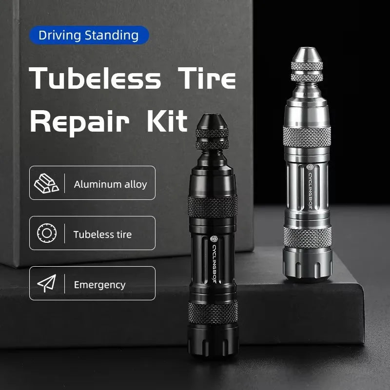 Tubeless Tire Repair Kit | Sealant + Rubber Strips | Road Bike