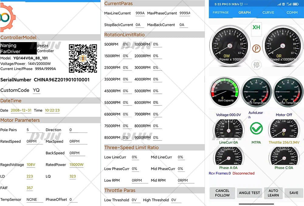 Fardriver ND96680 Controller | 330A | Display + Throttle