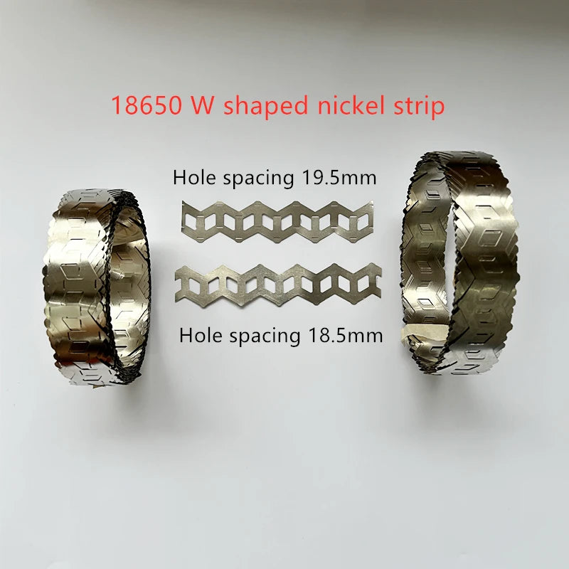 18650 And 21700 Battery 2P Wavy Nickel Strip Nickel Sheet W Type Nickel Strip Coil 2 Units W Type