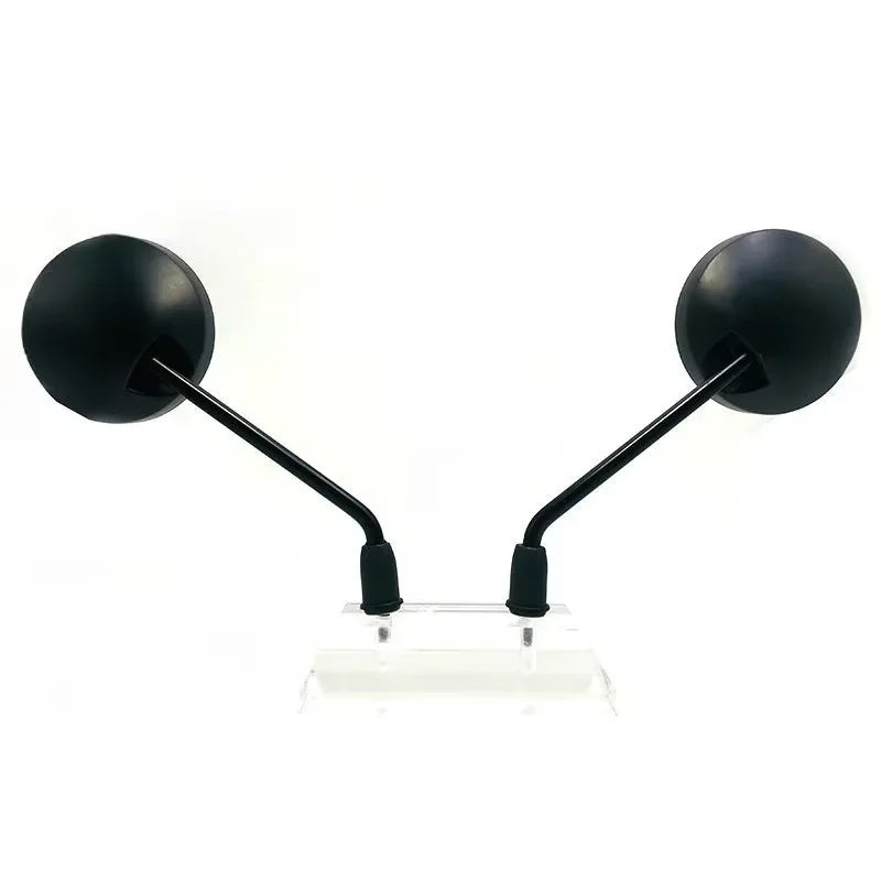 Universal Motorcycle Mirrors | 8mm Adjustable | Pair, Black
