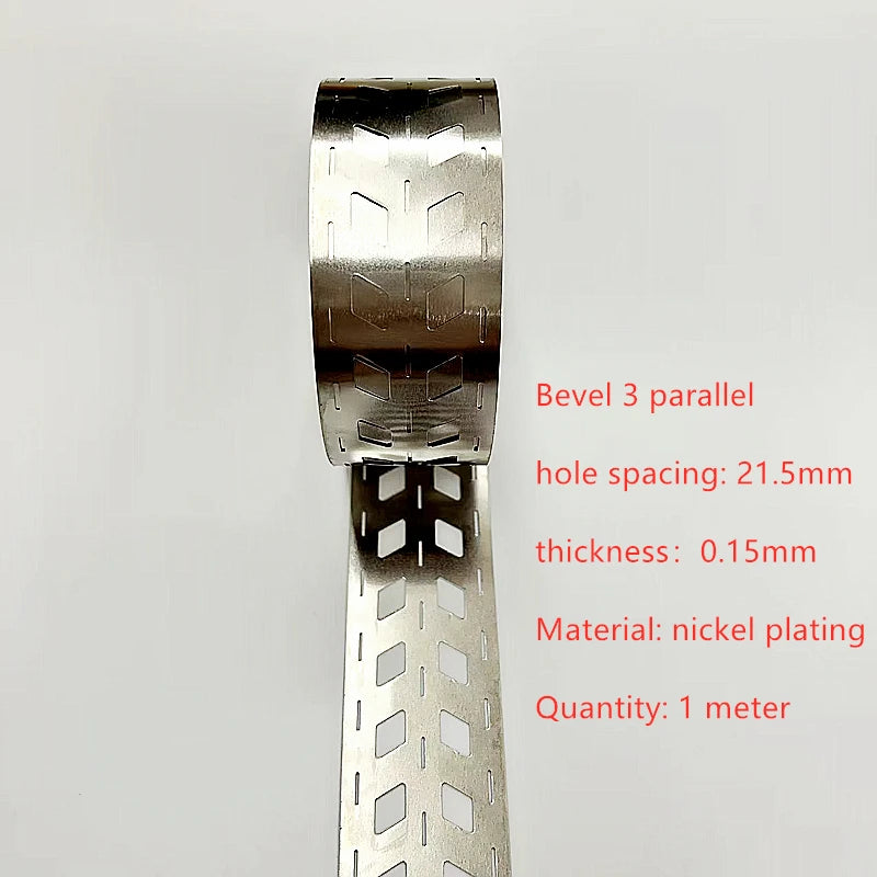 21700 Nickel Sheet 1m | Bevel Strip | Nickel-Plated
