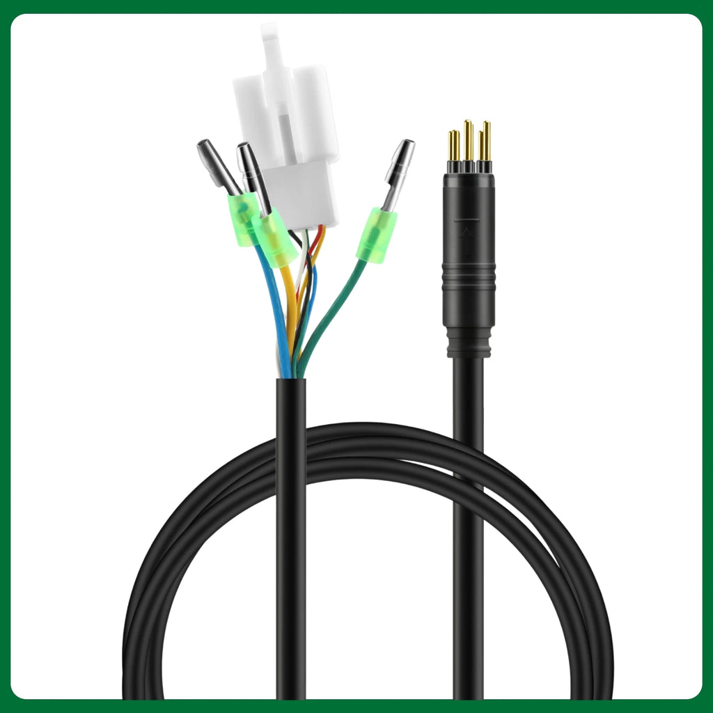 9 Pin Electric Bike Motor Cable, Wheel Motor Extension Cable for E Bike - Female to Male Wire, Electric Bike Accessory