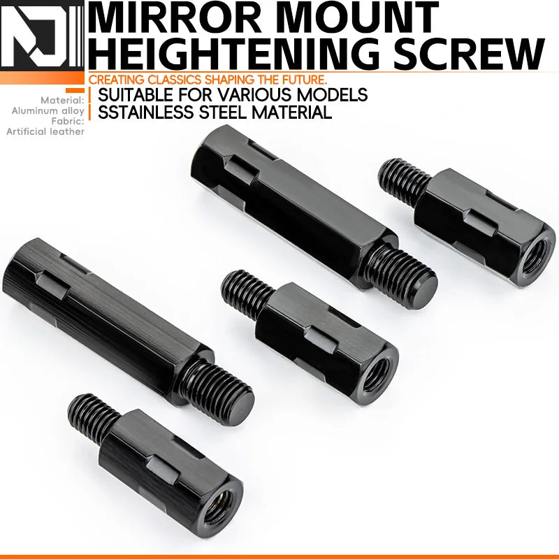 Mirror Extension Adapters | M8/M10, Left & Right Thread | Motorcycles