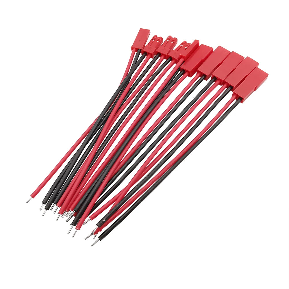 JST 2-Pin Connector Cables | Male & Female | LED Strip / RC BEC