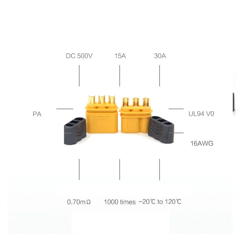 MR30 Connector Set | 20 Pairs | 30A RC Battery