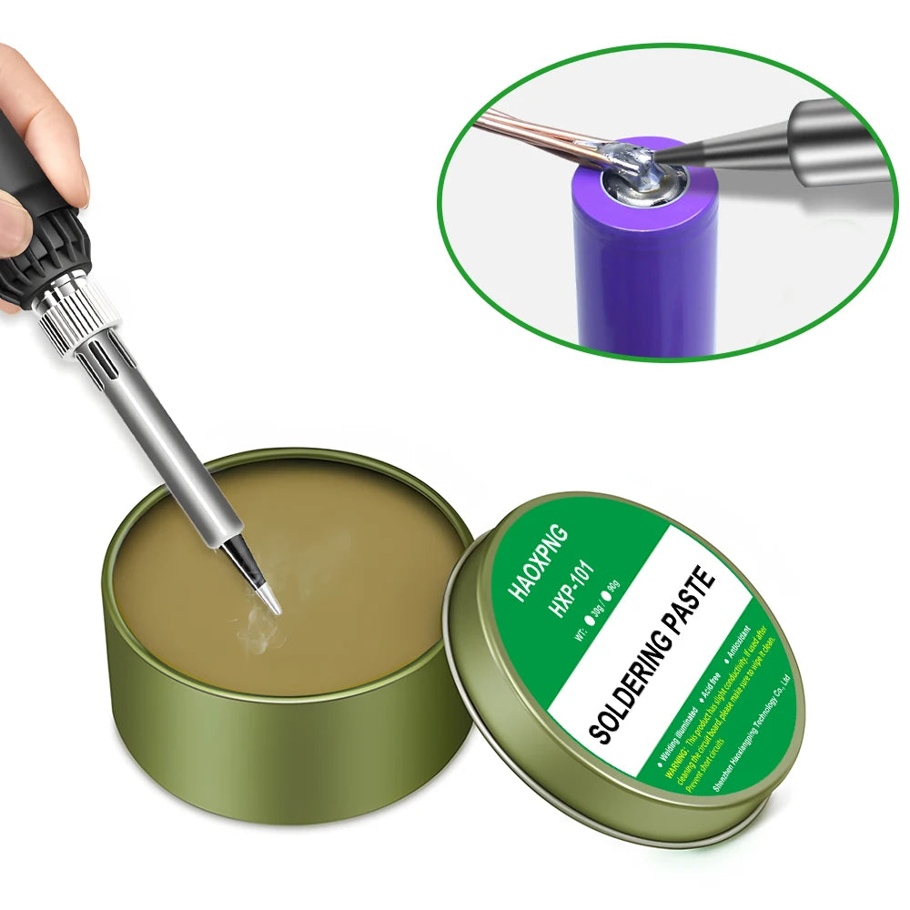 Lead-Free Rosin Flux Paste | Soldering Iron Flux | Iron, Stainless, Nickel & Copper