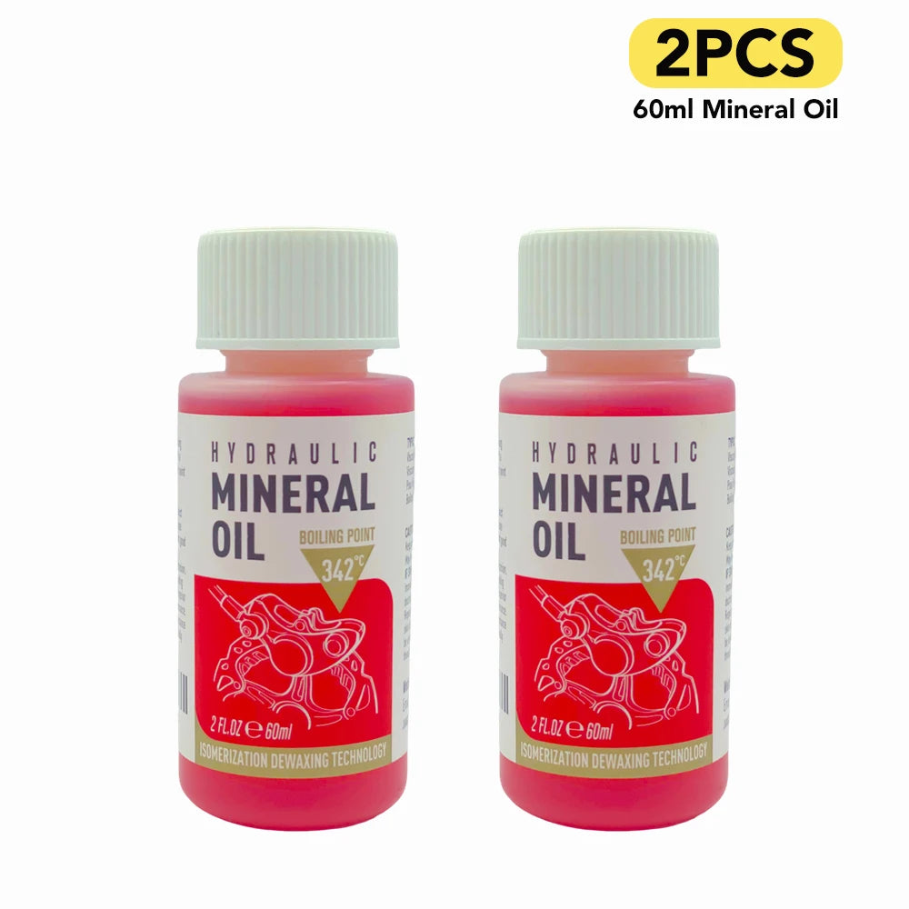 Hydraulic Disc Brake Bleed Kit + 60ml Mineral Oil | Fits Shimano, Tektro, SRAM, Nutt & Magura Brakes