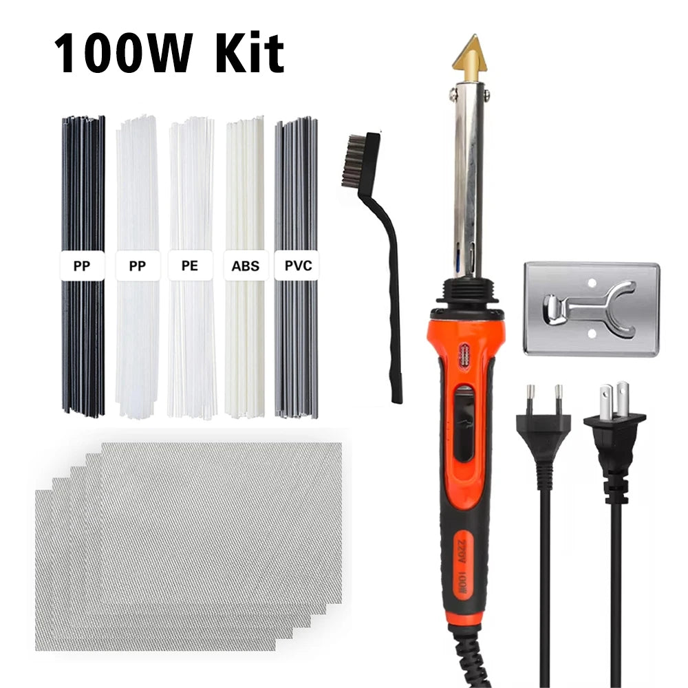 50W/100W Plastic Welding Repair Car Bumper Repair Soldering Iron Kit Temperature Controlled Soldering StationRepair Ironing Tool