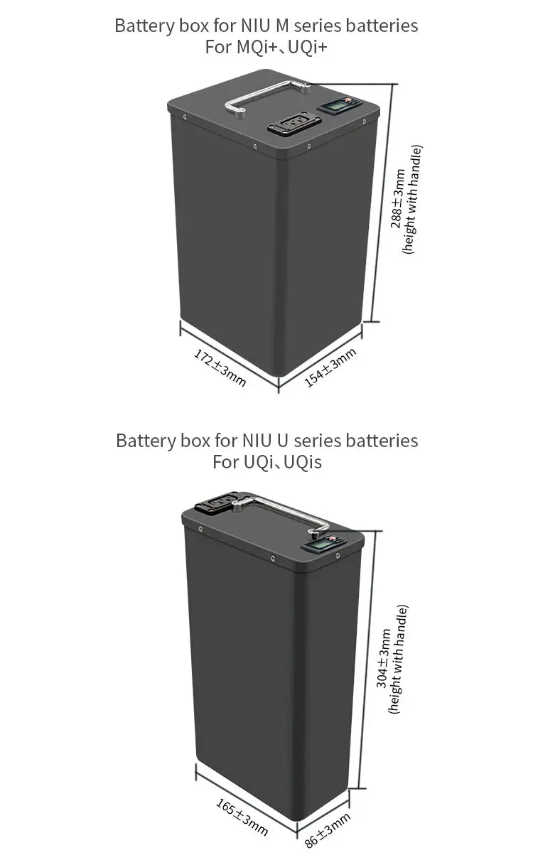 Lithium Battery Box | Aluminum Shell | NIU / Ninebot / SOCO