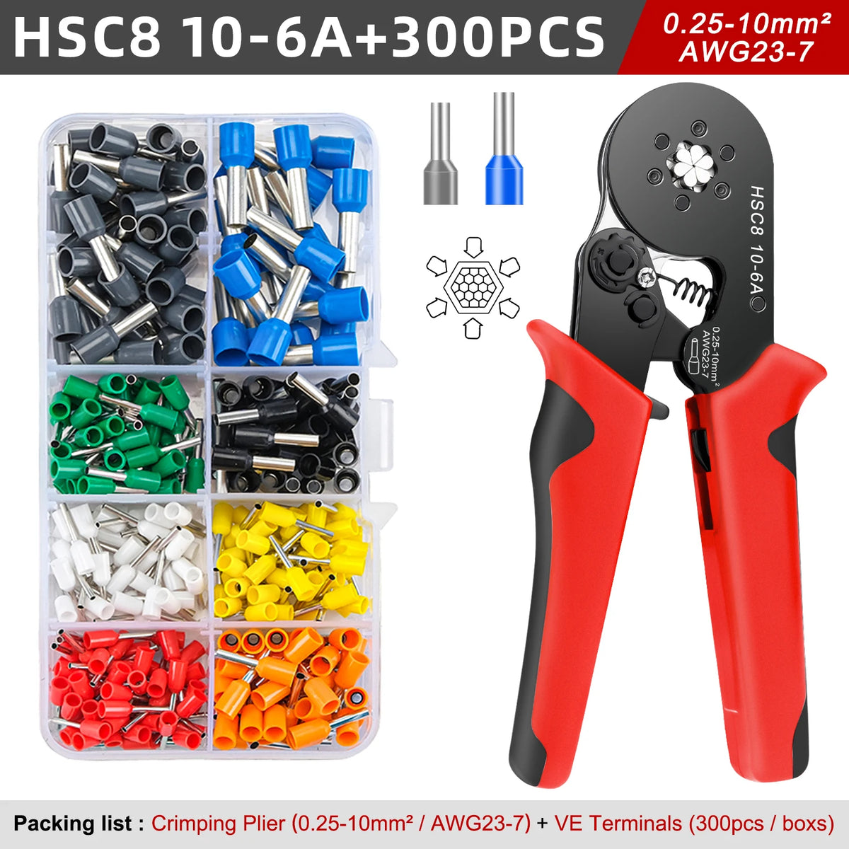 VE Tubular Crimp Terminal Kit | Insulated Ferrules | Electrical