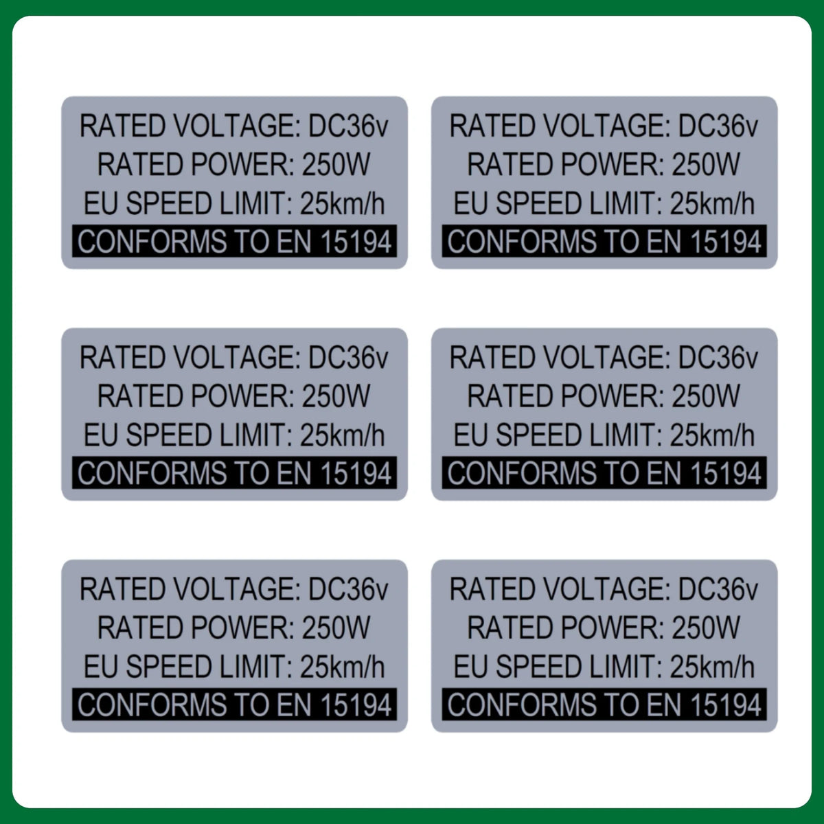 EBIKE Sticker, 36V 48V 250W Electric Bike Lable, Compataible for Bafang Tongsheng and other Brand 500W-1500W Conversion Kit