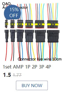 1set 2.8mm 2/3/4/6/9 pin Automotive Quick connection Electrical wire connector Male Female cable terminal plug Kits Motorcycle