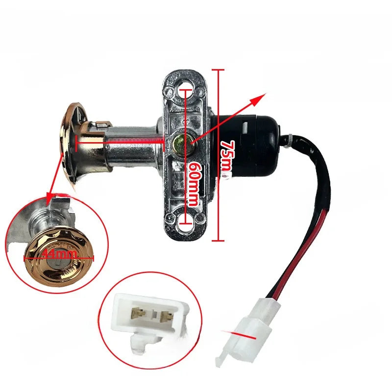 E-Bike Seat Lock | Aluminum Alloy Key Lock | Curved Slot