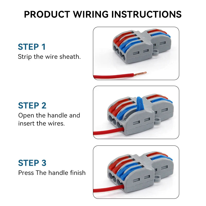 Push-In Wire Connector Splitter | 1-In Multi-Out | 32A 250V