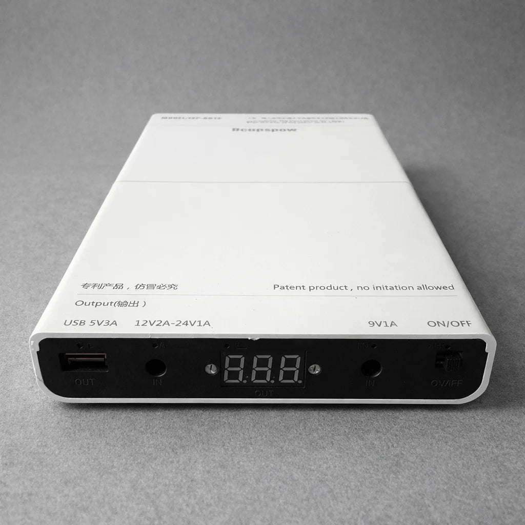 Adjustable 9–24V DC Backup Power Not a Power Bank No Batteries Included