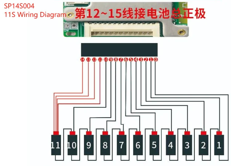 JBD Smart BMS | Bluetooth, 7S-14S | 40A/50A