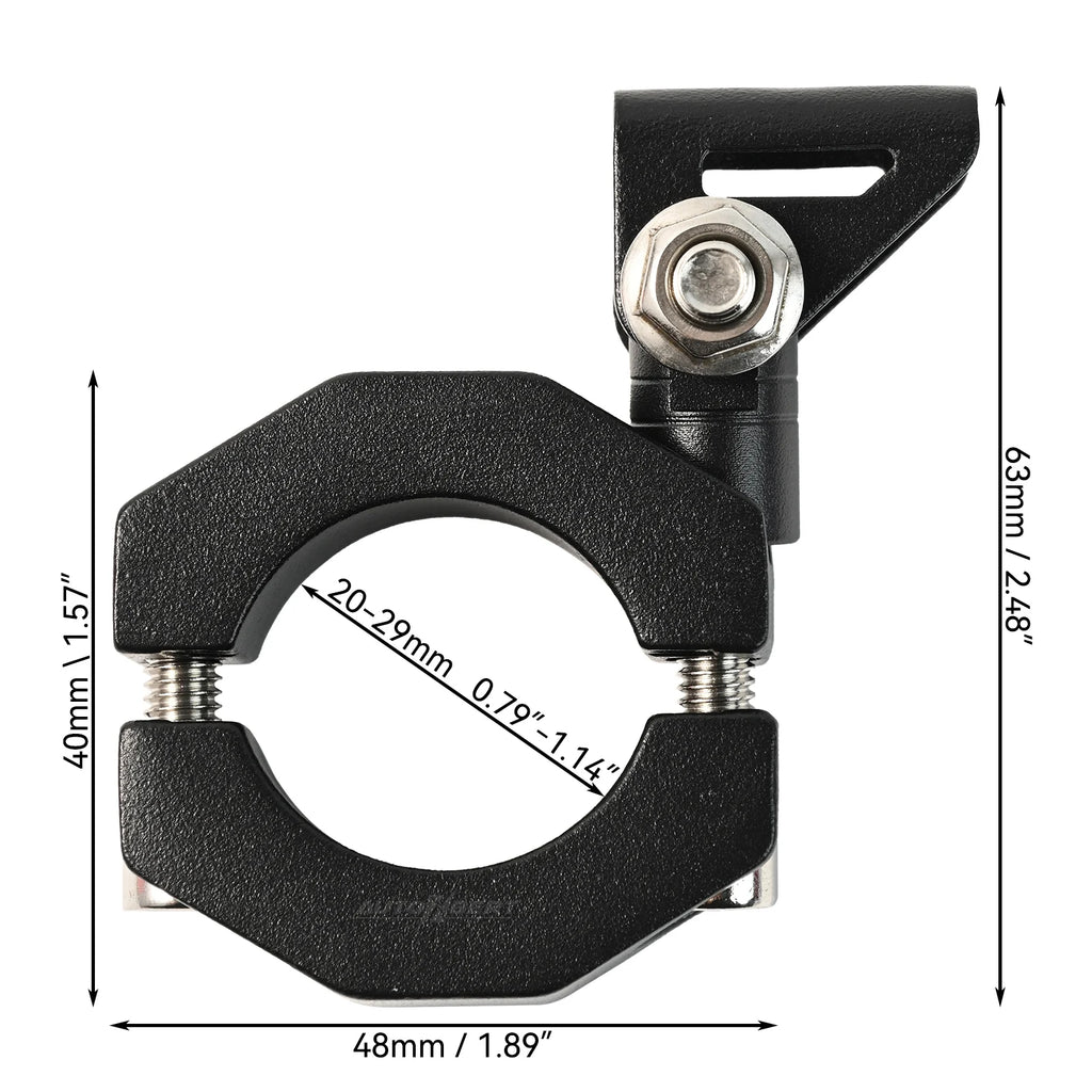 LED Light Mount Bracket | Adjustable Clamp | Motorcycle & ATV