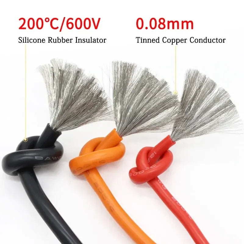 Silicone Wire Kit | 5 Colors 30–16AWG Tinned Copper | Heat Resistant