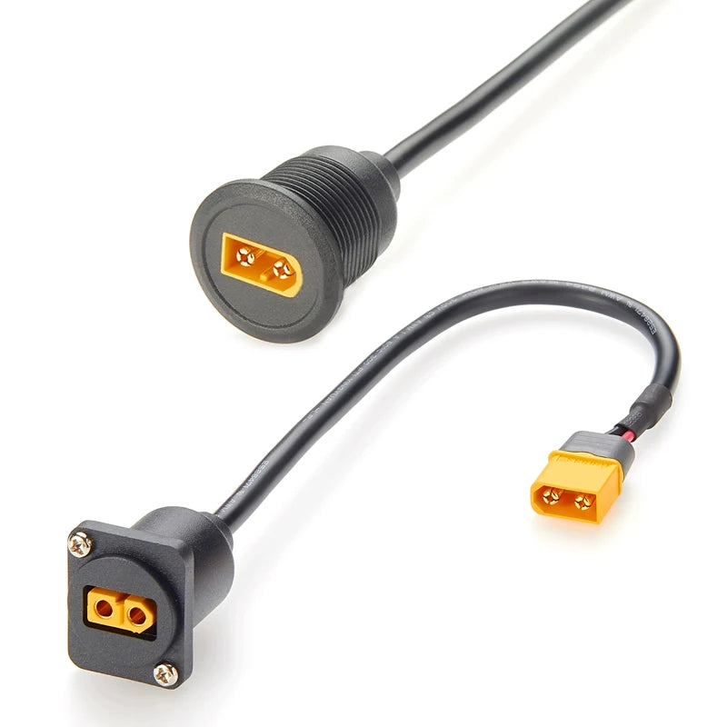 XT60 Extension Cable | Male to Female | Panel-Mountable
