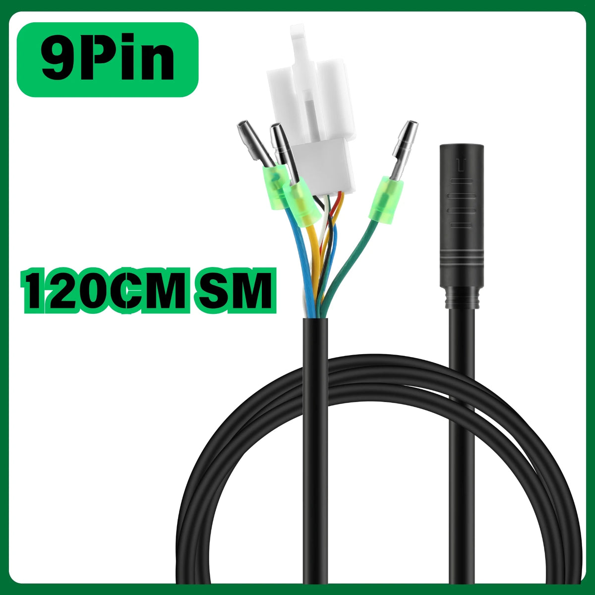 Ebike 9Pin SM Hub Motor Extension cable Conversion Line, Electric bike Accessories For Bafang Front Rear Wheel Hub Motors