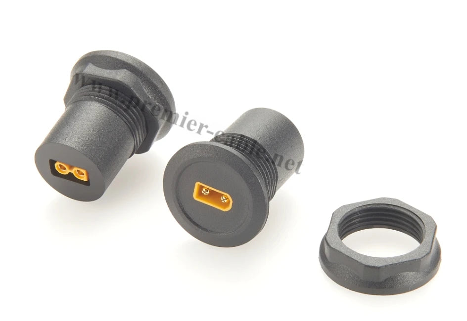 XT30 Panel Mount Adapter | Round | Male to Female