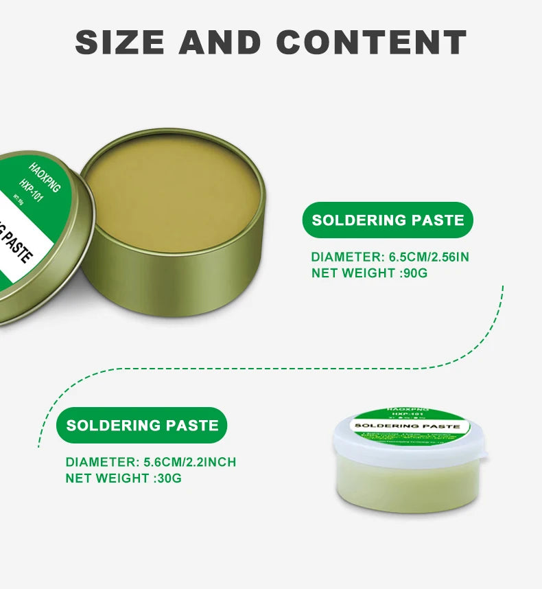 Lead-Free Rosin Flux Paste | Soldering Iron Flux | Iron, Stainless, Nickel & Copper