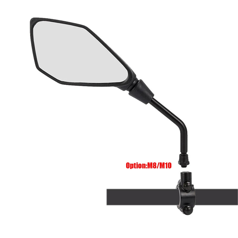Handlebar Mirrors (Pair) | Convex Wide-Angle | 8/10mm Mount