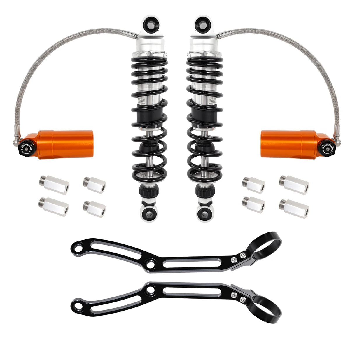 Harley Touring Rear Shocks | Remote Reservoir | 2014-2023 Fit