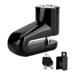 Disc Brake Lock | Anti-Theft Security for Bicycles & Motorcycles | Black/Red/Blue