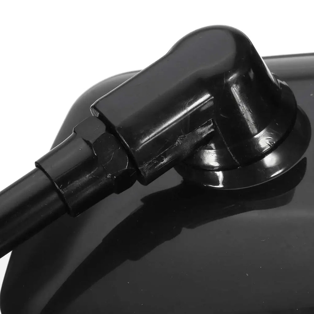 Motorcycle Rearview Mirrors (Pair) | Black Rectangle, 10mm | Scooter & ATV