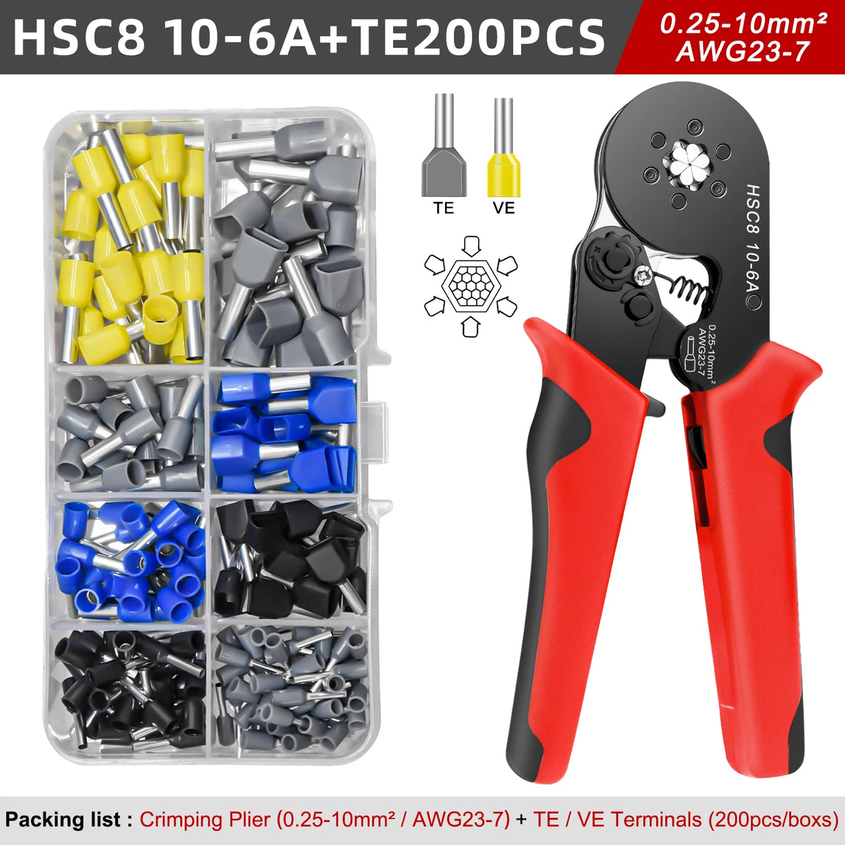 VE Tubular Crimp Terminal Kit | Insulated Ferrules | Electrical
