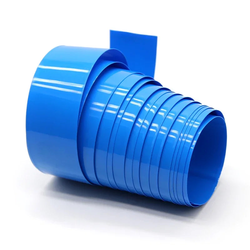 18650 PVC Heat Shrink Tube Battery Pack Blue Width 29.5mm~300mm Insulated Protection Film Wrap lithium Case Cable Sleeve