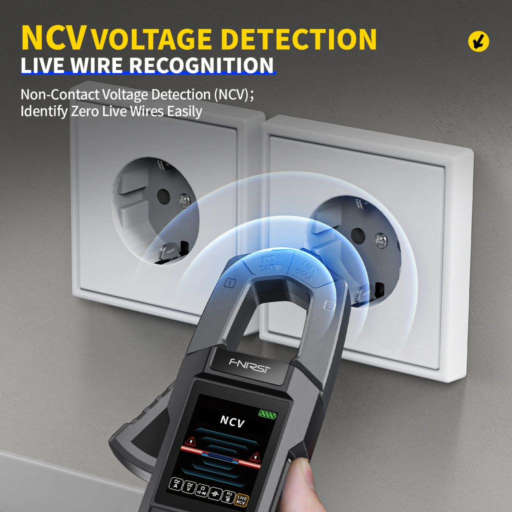 FNIRSI DMC-100 Clamp Meter | 600A AC/DC | NCV