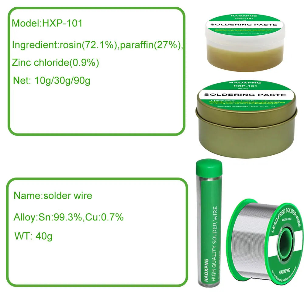 Lead-Free Rosin Flux Paste | Soldering Iron Flux | Iron, Stainless, Nickel & Copper