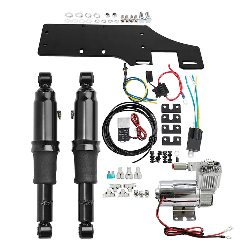 Harley Rear Air Ride Shocks | Height-Adjustable | 1994–2024 Touring