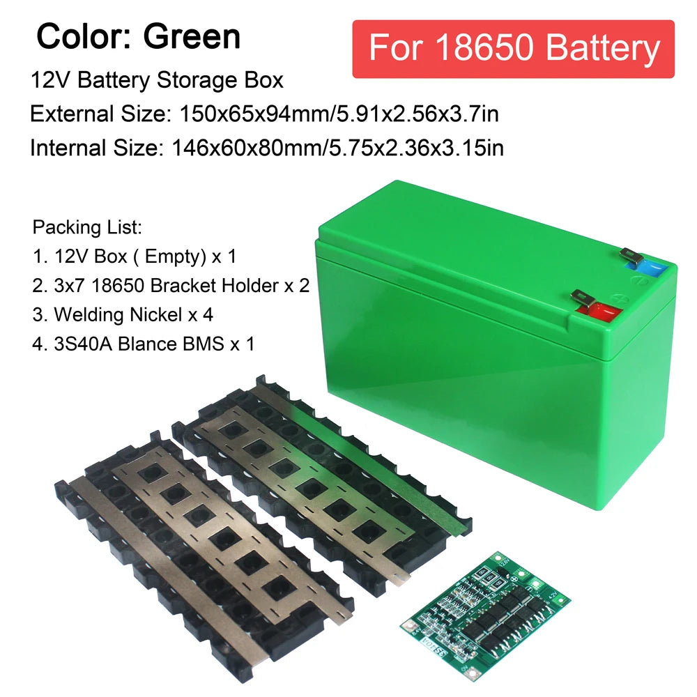 DIY 18650 Lithium Battery Box Pack