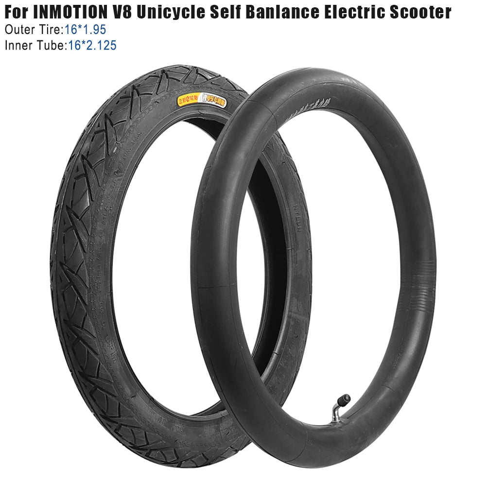 16x1.95 Tire & Tube | 52-305 E-Bike/Scooter | Wear Resistant