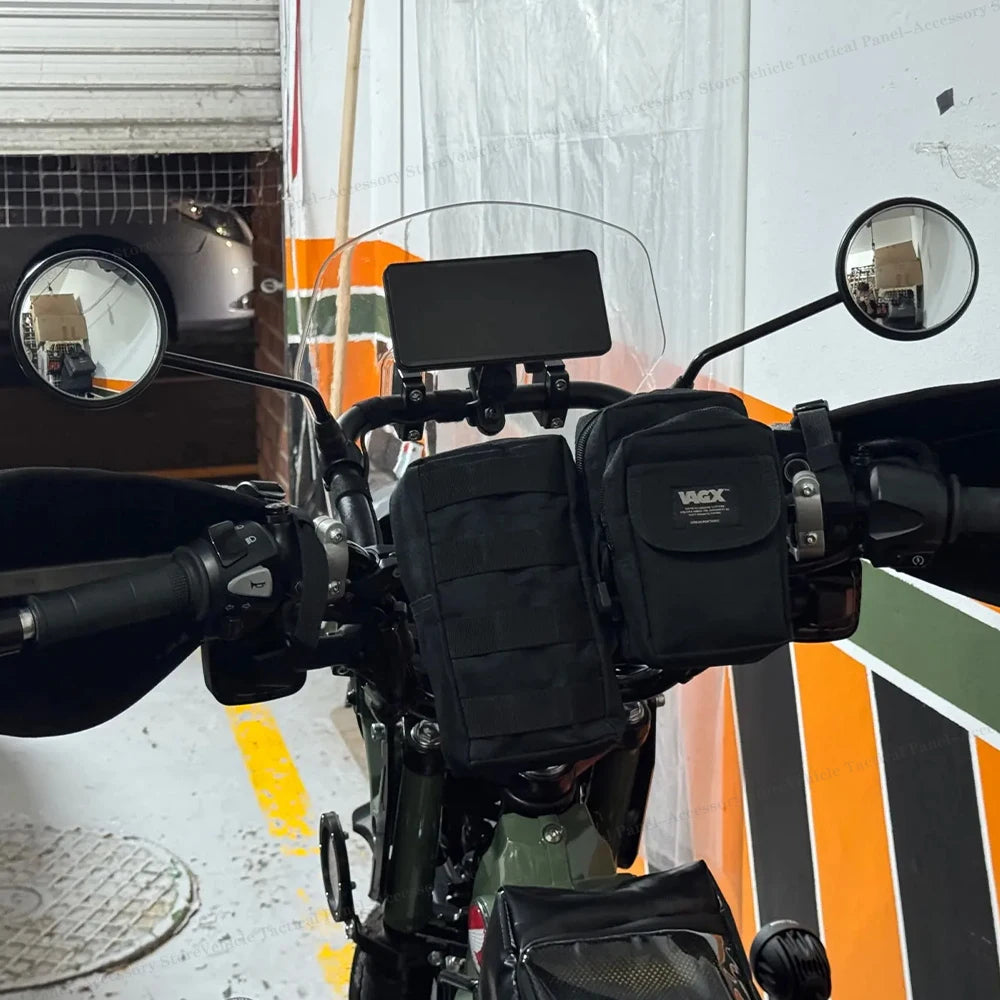 Motorcycle Molle Panel universal navigation bracket multifunctional crossbar mobile phone GPS fixed bracket riding equipment