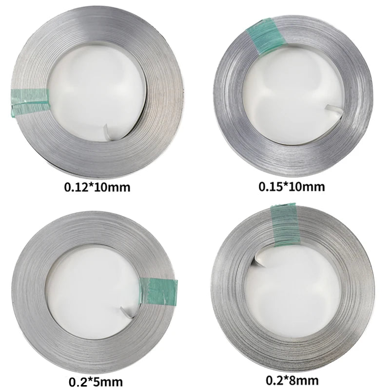 Nickel Strip Roll 10m | 0.2 x 8mm | Battery Spot Welding