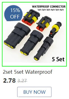 1set 2.8mm 2/3/4/6/9 pin Automotive Quick connection Electrical wire connector Male Female cable terminal plug Kits Motorcycle