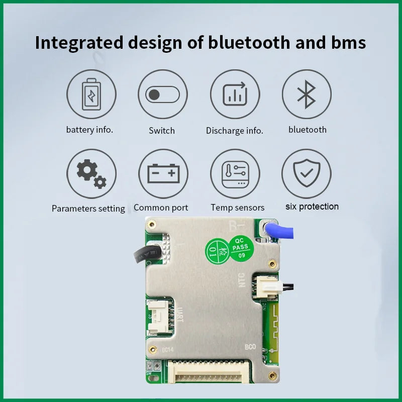 JBD Smart BMS | Bluetooth, 7S-14S | 40A/50A