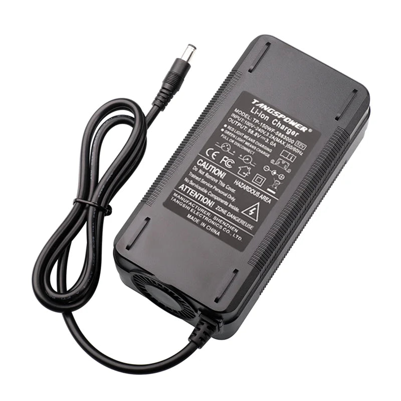 52V Battery Charger | 58.8V 3A 150W | Cooling Fan